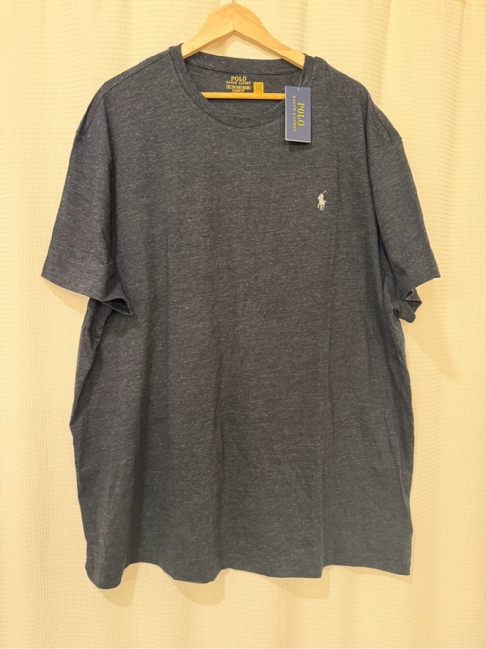 Polo Ralph Lauren Men’s Gray Crew Neck T-Shirt Short Sleeve Logo Tee XXL NWT